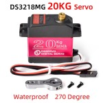 Accessori digitali DS3218 per 1/8 1/10 in scala 1/12 RC auto Buggy cingolato impermeabile 20KG/0.14sec in metallo ingranaggio Drone per RC